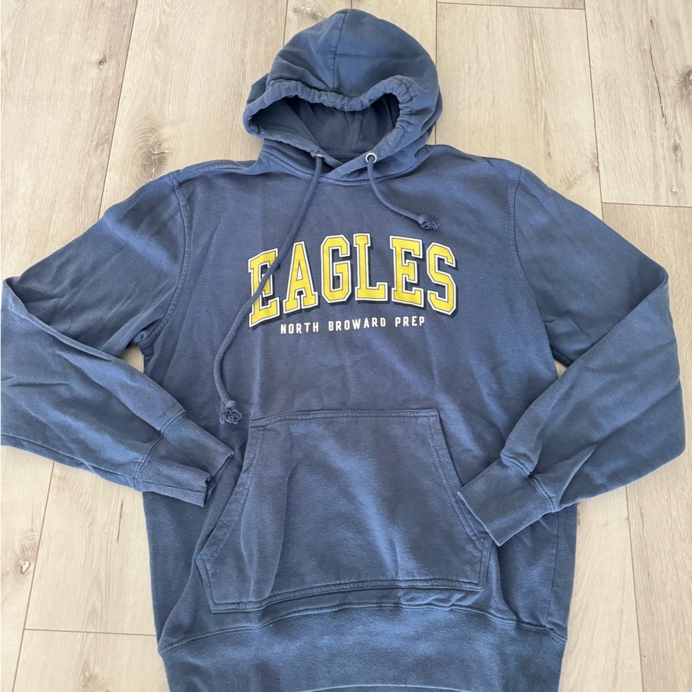 North Broward Preparatory School Eagles Blue Hoodie Sweater